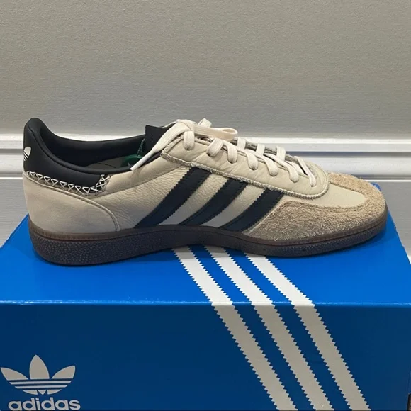 Adidas Men's Cream and Black Spezial Sneakers - Picture 4 of 6